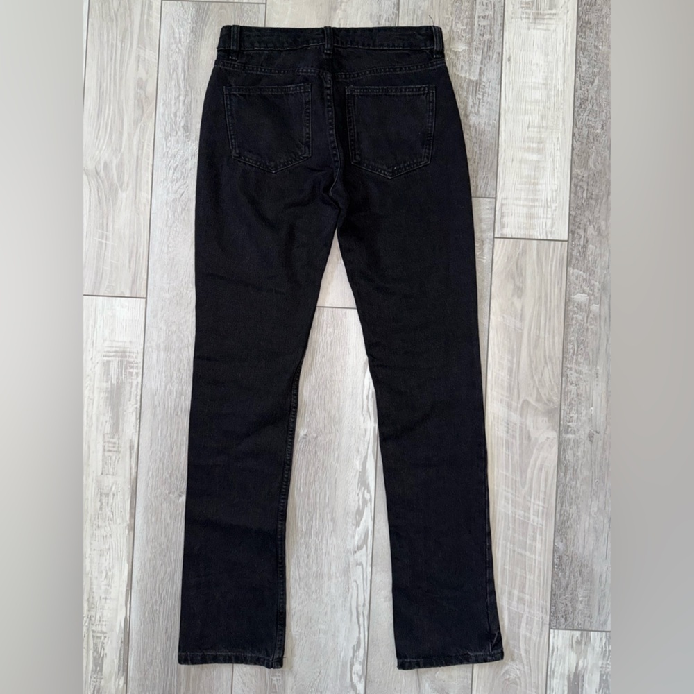 NWT Zara High Rise Straight Leg Black Jeans size 2 - Picture 5 of 6